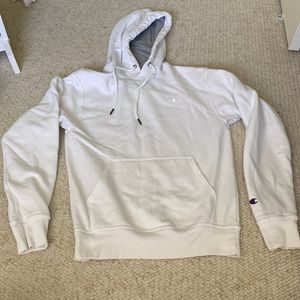 Champion White Hoodie Sweatshirt Men’s Small
